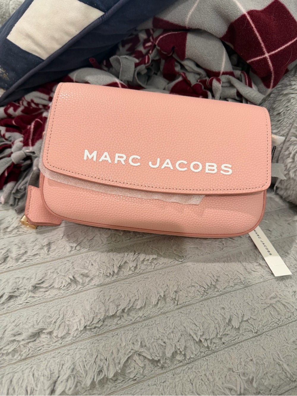 Marc Jacobs Blush Pink Pebbled Leather Crossbody